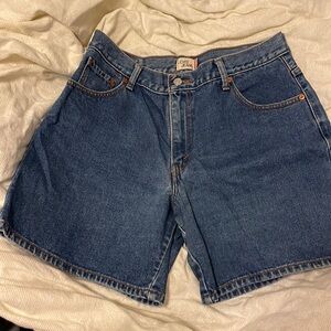 Levi's 550 High Rise Mid Length Jean Shorts Women's Size 14